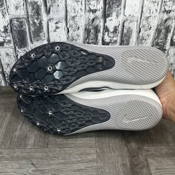 Nike Men size 15 Zoom Rival M 9 Track and Field Spikes White AH1020-001 - Picture 6 of 7